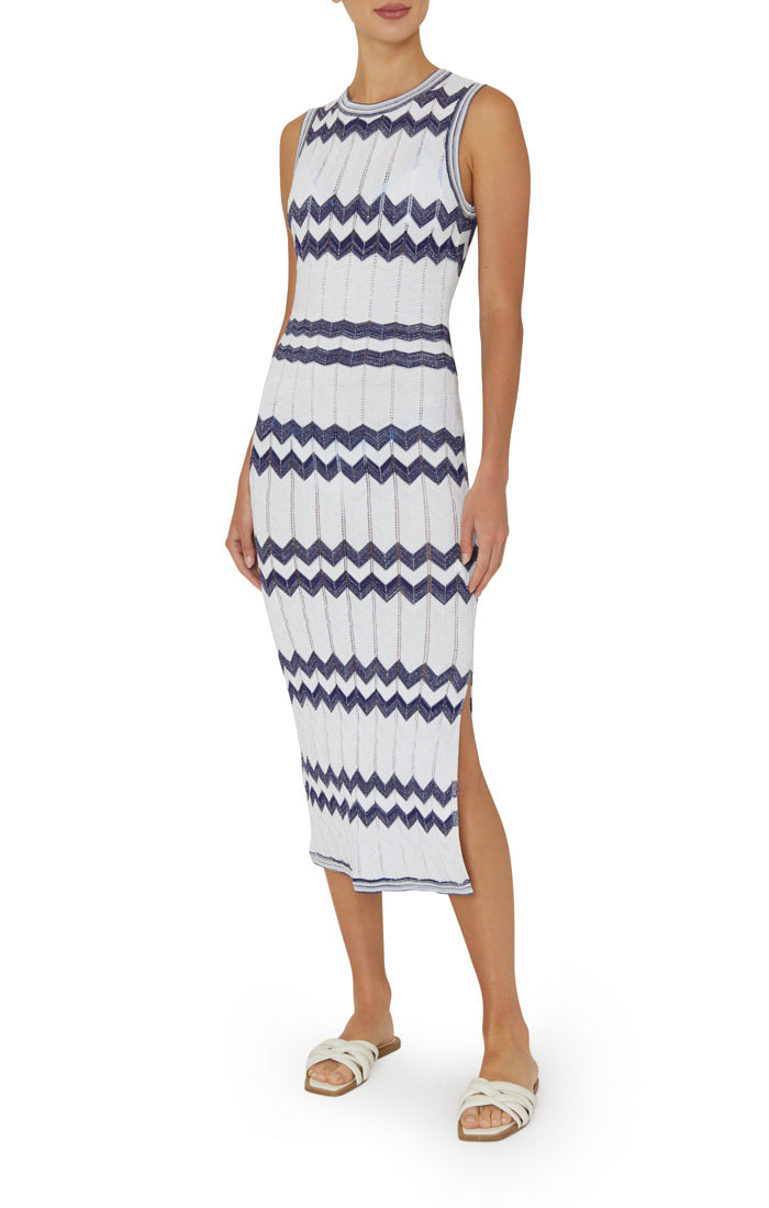 zig zag midi dress Buy Roman Blue Abstract Floral Zig Zag Print Midi Dress from Next USA