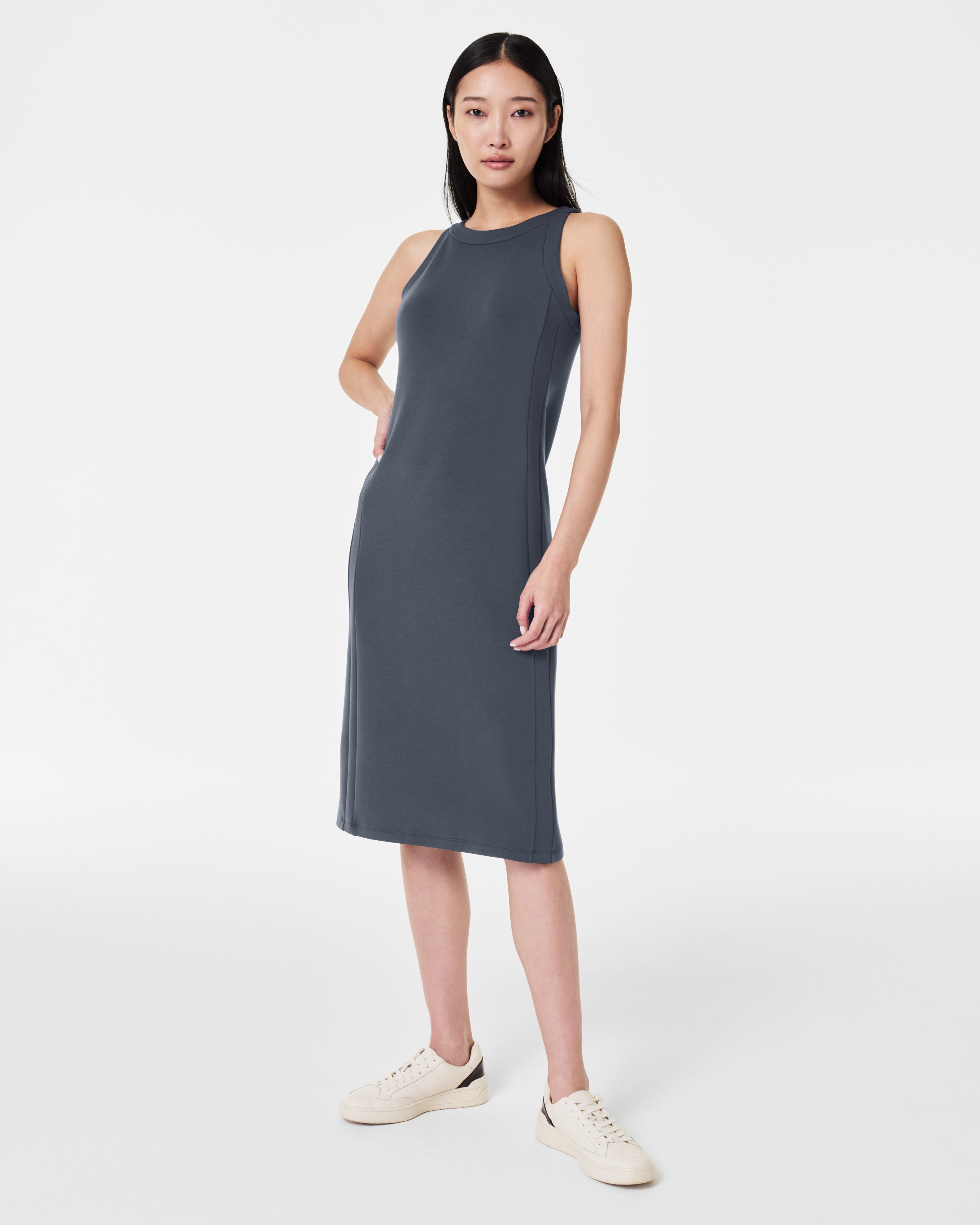 AirEssentials Tank Midi Dress Dark Storm - SPANX