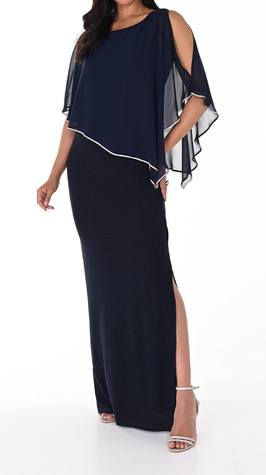 Sparkle Maxi Dress Midnight - Frank Lyman