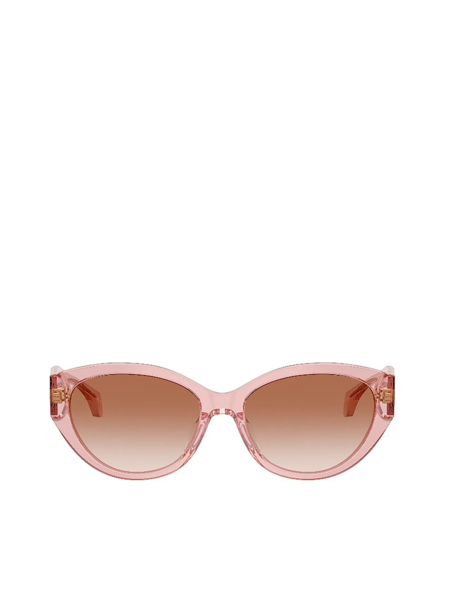 Oval Sunglasses Transparent Peach - Versace