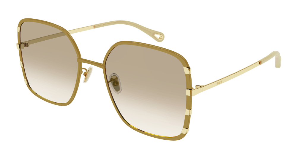Chloé Metal Sunglasses Yellow