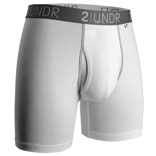 2UNDR - Swing Shift Boxer Brief White Grey