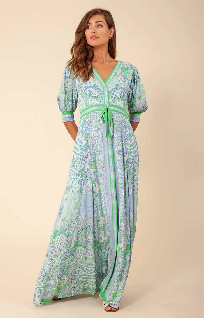hale bob maxi dress sale Hale Bob Florence Silk-Blend Maxi Dress