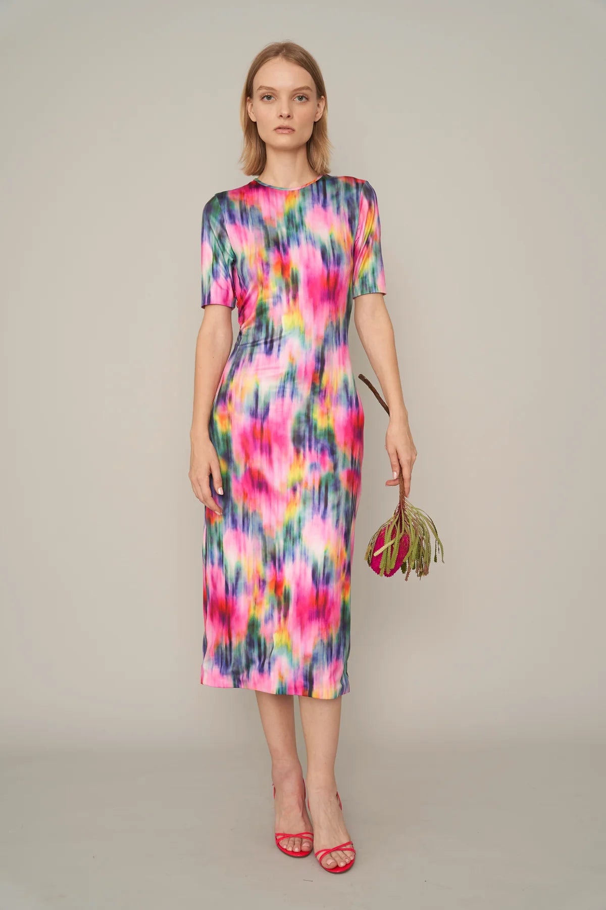 Le Superbe - Short Sleeve Kate Dress Melting Florals Le Superbe - Short Sleeve Kate Dress Melting Florals