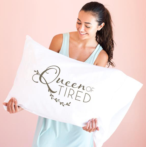 Queen of Tired Dreams Pillowcase - Face Plant