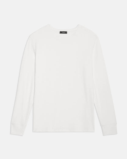 Essential Long-Sleeve Tee White - Theory