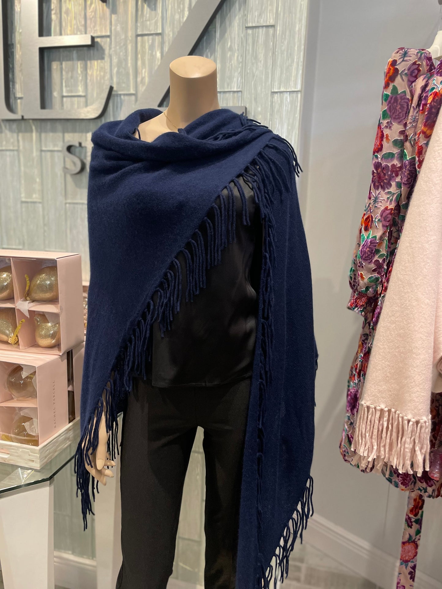 Fringe Wrap Navy - Jackie Z Style Co