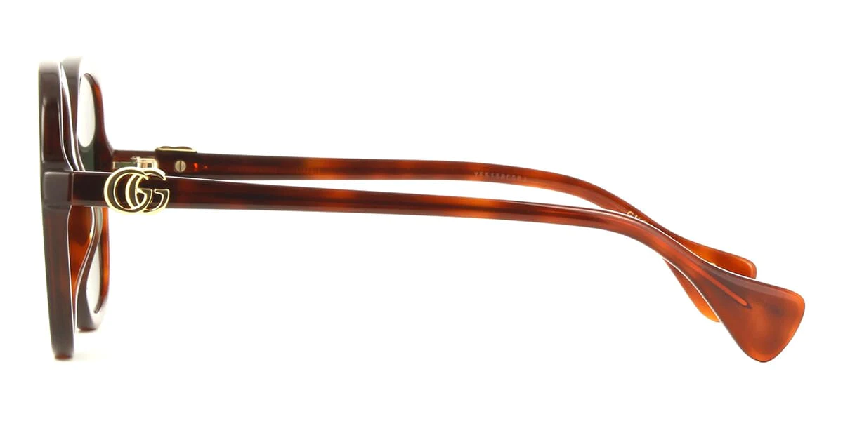 Gucci Acetate Sunglasses Havana Brown Side