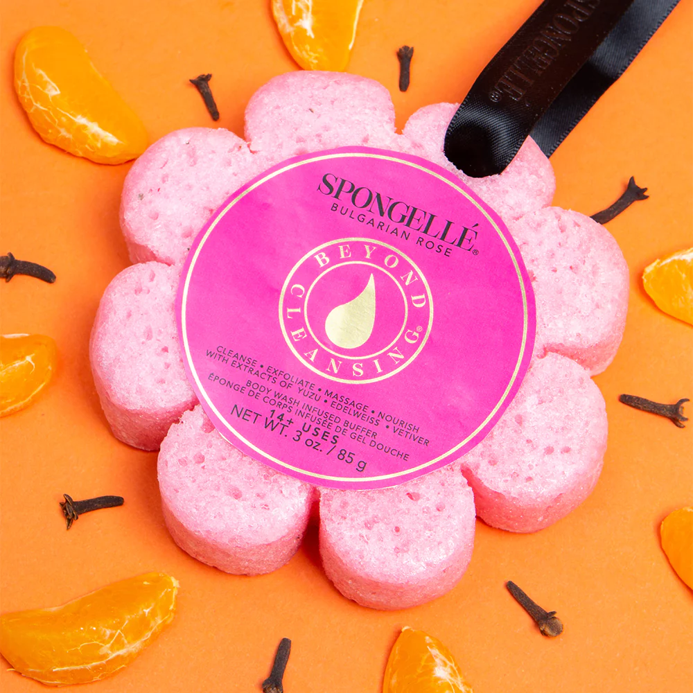 Spongelle Bulgarian Rose Wild Flower Bath Sponge