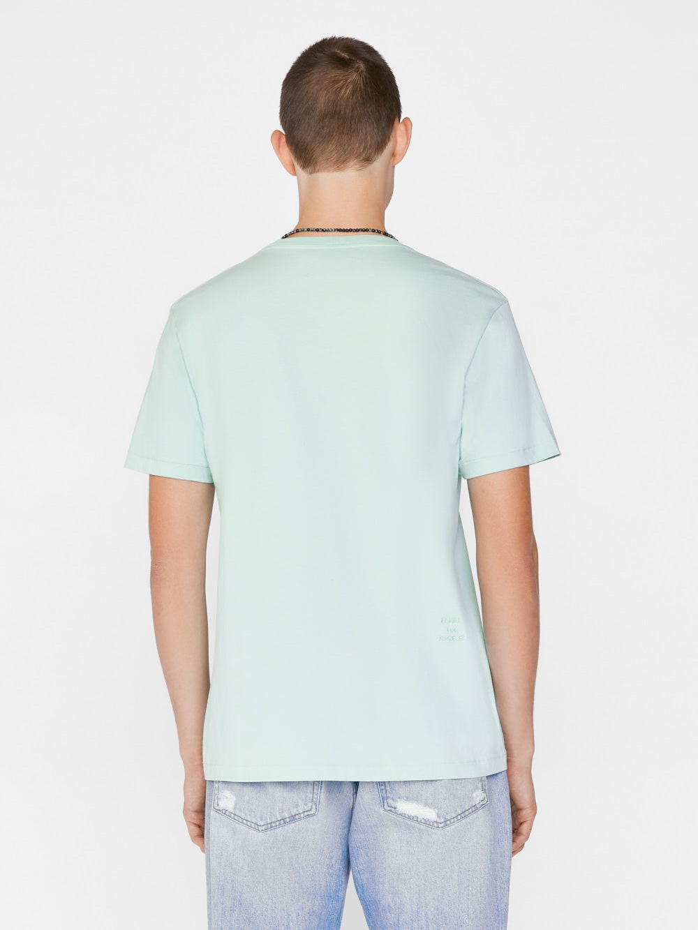 FRAME Logo Tee Mint Blue