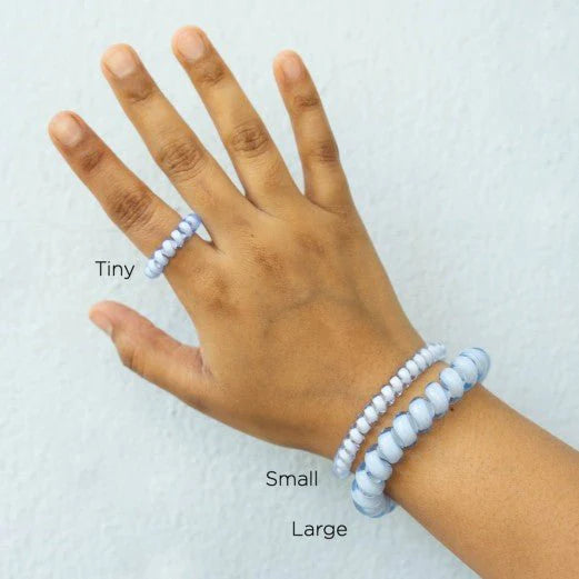 TELETIES - Tiny Hair Ties Coconut White