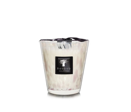 Max 16 White Pearls Candle - Baobab Collection
