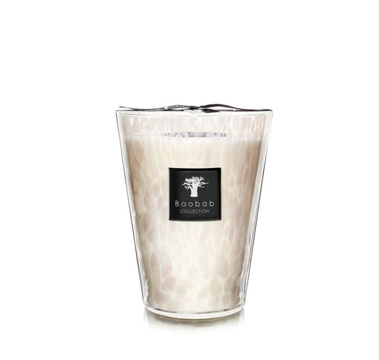 Max 24 White Pearls Candle - Baobab Collection