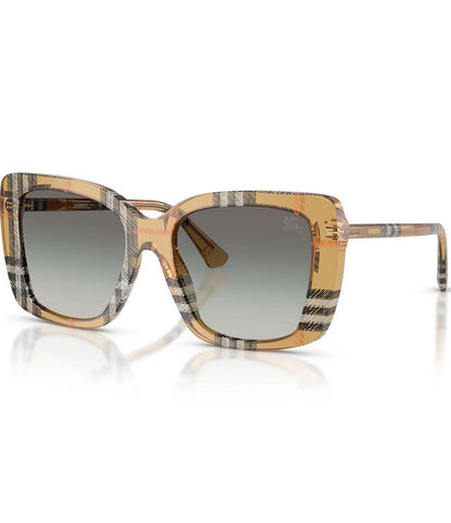 Check Square Sunglasses Sand - Burberry
