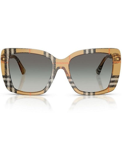Check Square Sunglasses Sand - Burberry