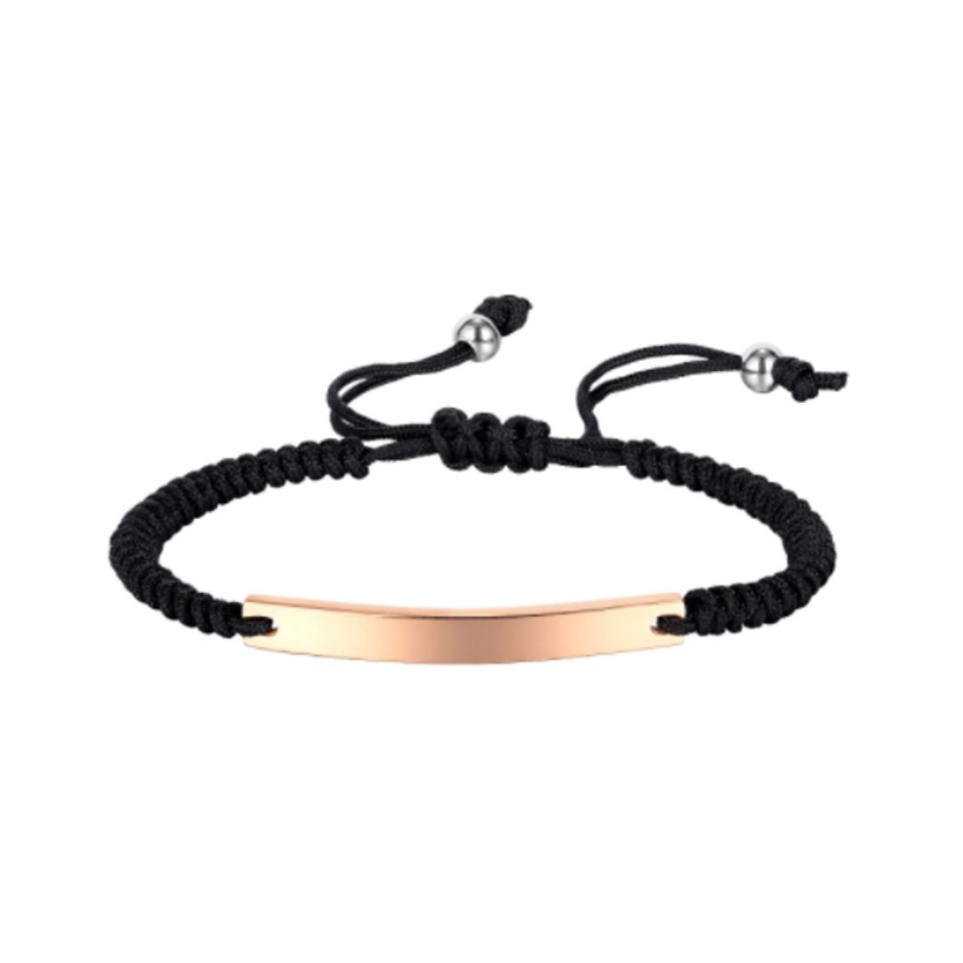 Faro Bracelet Black/Rose Gold - Stolen Riches