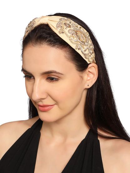 Regent Headband Beige - Missy Fashion Accessories