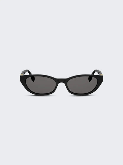 Baguette Acetate Cat-Eye Sunglasses Black - FENDI
