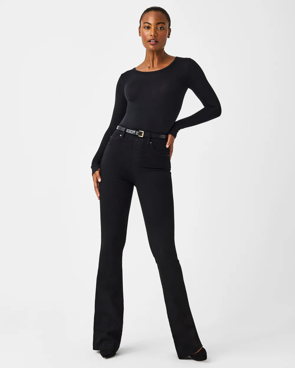 Flare Jeans Clean Black - SPANX