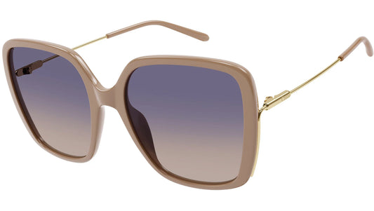 Women's Acetate Sunglasses Beige/Blue - Chloe