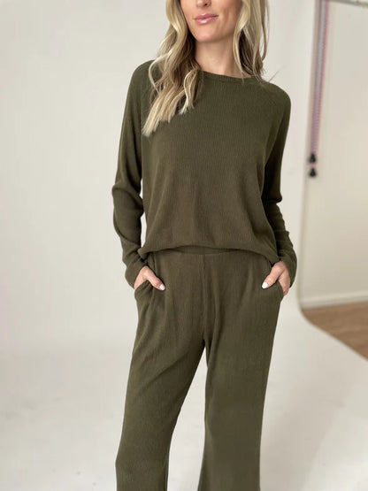 Lazy Sunday Pant Army Green - Six Fifty Clothing