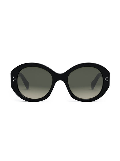 Round 3 Dot Acetate Sunglasses Black - CELINE