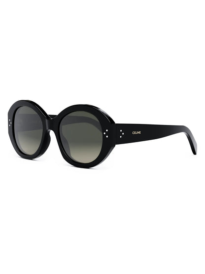 Round 3 Dot Acetate Sunglasses Black - CELINE