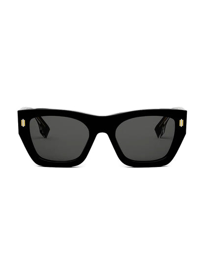 Fendi Roma Sunglasses Shiny Black/Smoke