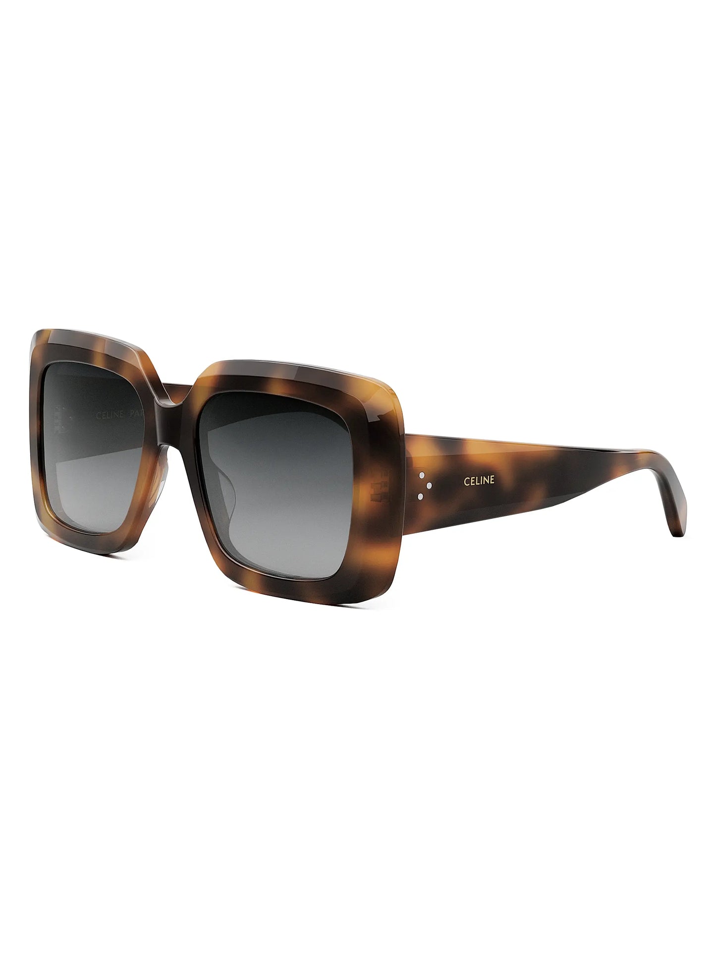 Bold 3 Dots Sunglasses blonde Havana / Gradient Smoke - CELINE