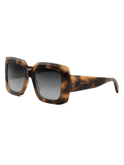 Bold 3 Dots Sunglasses blonde Havana / Gradient Smoke - CELINE