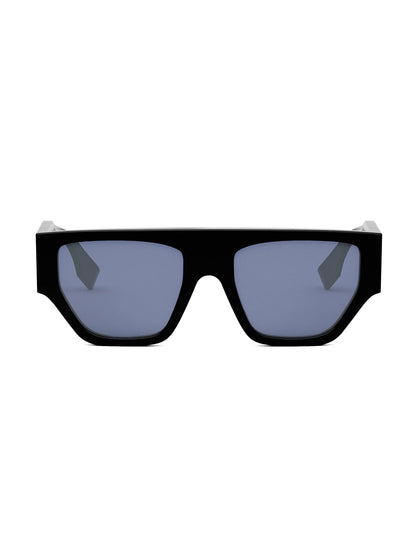 O'Lock Sunglasses Shiny Black/Blue - FENDI
