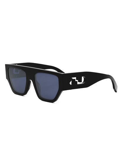 O'Lock Sunglasses Shiny Black/Blue - FENDI