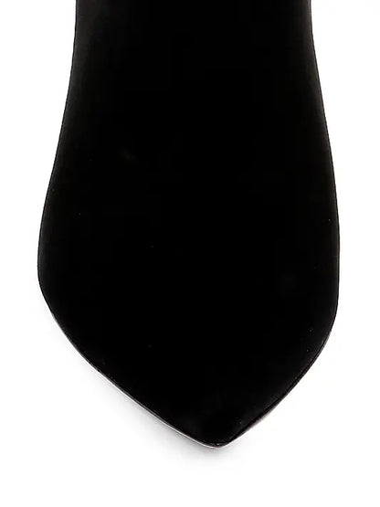 Theodora II Suede Bootie Black - L'AGENCE