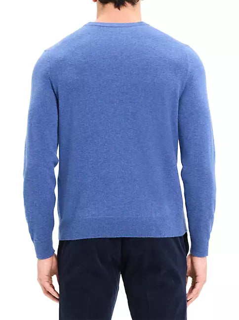 Hilles Cashmere Sweater Indigo Melange - Theory Men's