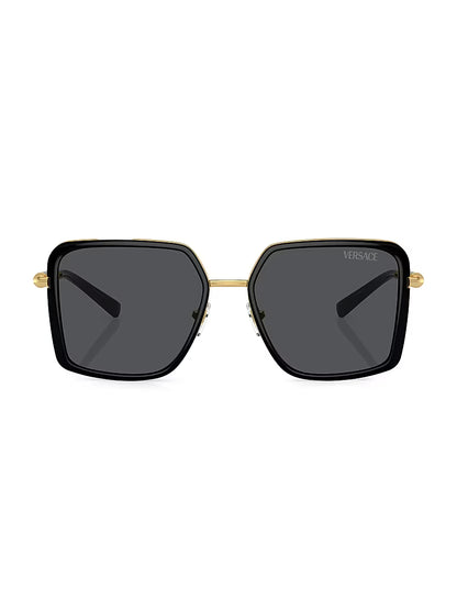 Medusa Roller Square Sunglasses Black - Versace