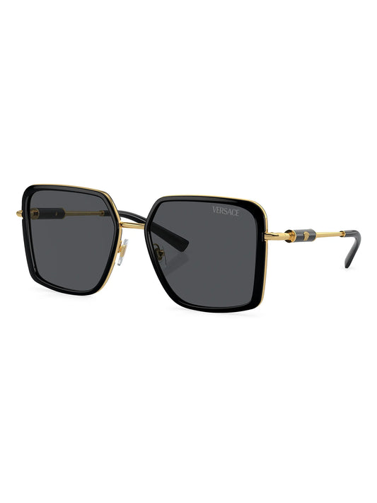 Medusa Roller Square Sunglasses Black - Versace
