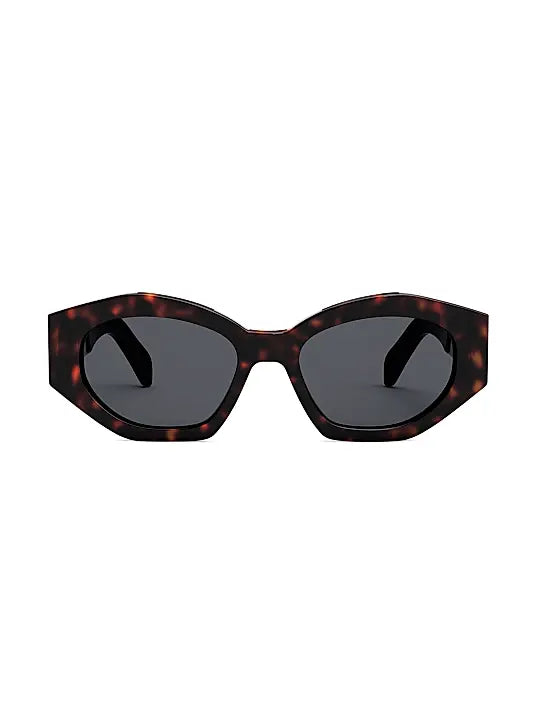 Triomphe Sunglasses Dark Havana / Smoke - CELINE
