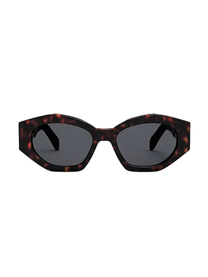 Triomphe Sunglasses Dark Havana / Smoke - CELINE
