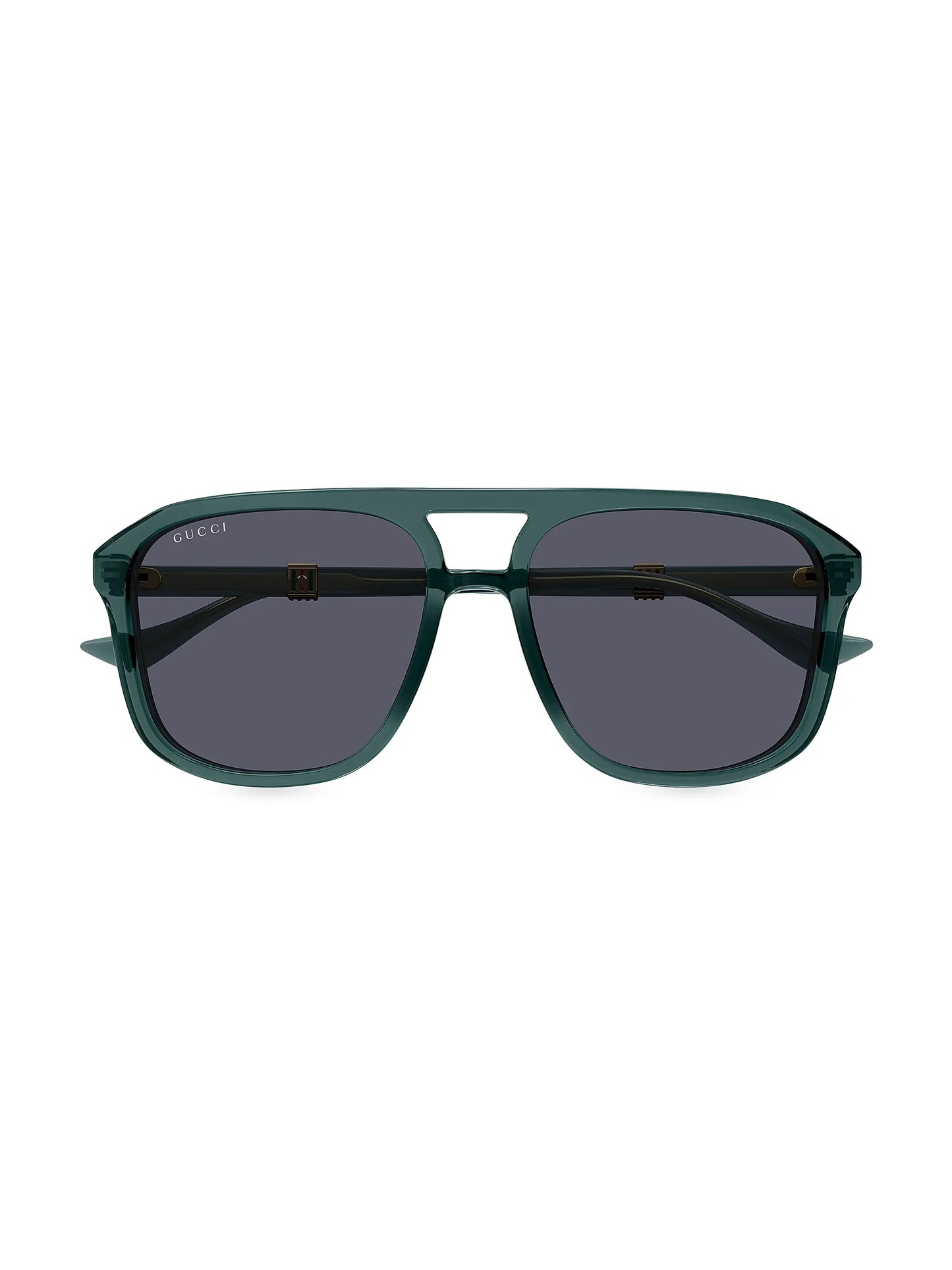 Mens Navigator Sunglasses Green - Gucci