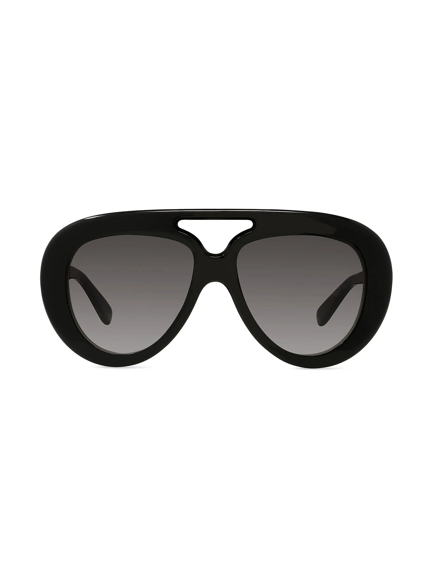 Curvy Pilot Sunglasses Black - Loewe