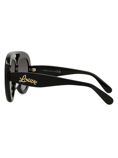 Curvy Pilot Sunglasses Black - Loewe