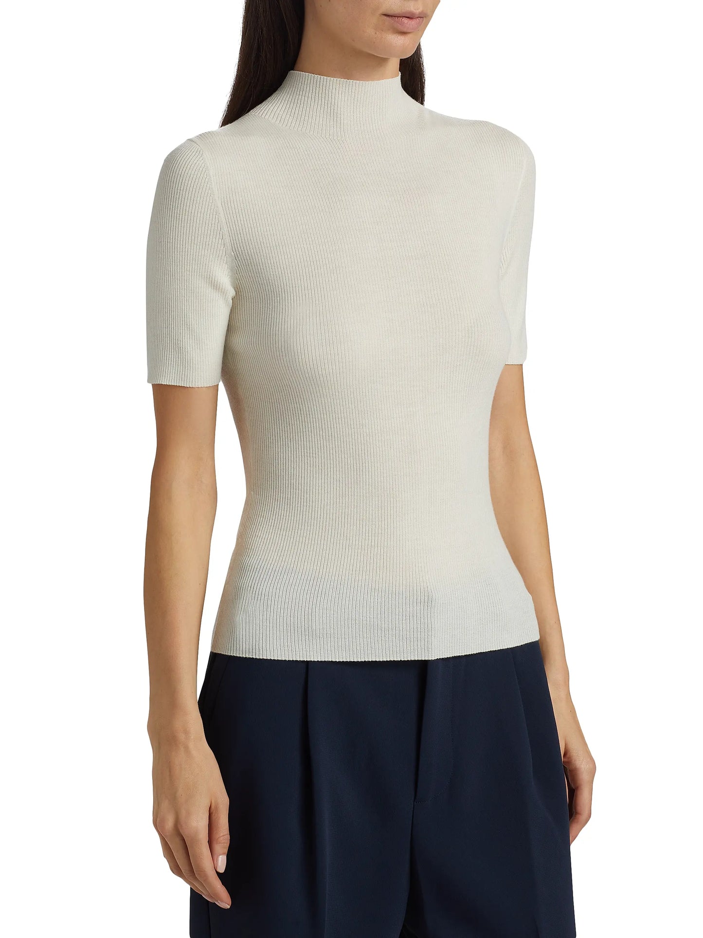 Leenda Regal Wool Sweater New Ivory - Theory Women