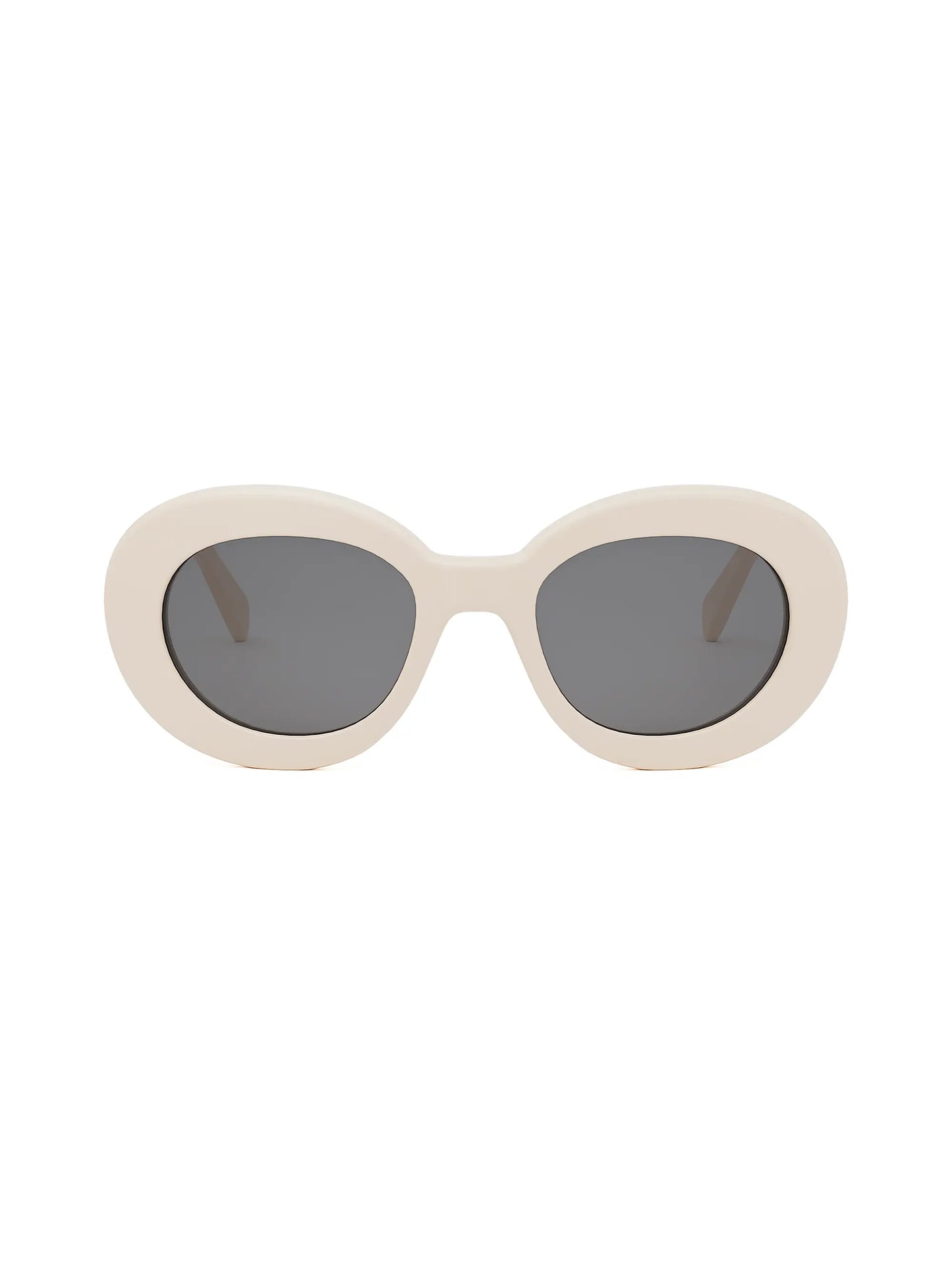 Triomphe Round Sunglasses Ivory - CELINE