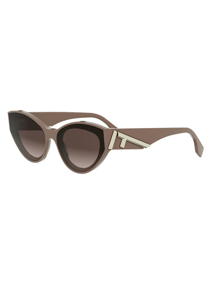 Cat-Eye Sunglasses Light Brown - FENDI