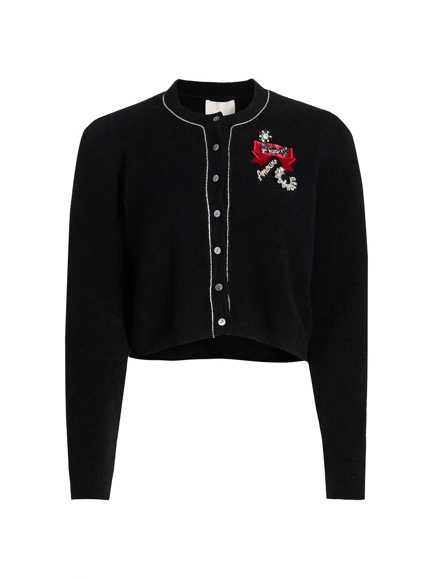 Allura Cardigan Black/Clear - Cinq à Sept