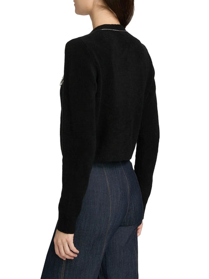 Allura Cardigan Black/Clear - Cinq à Sept