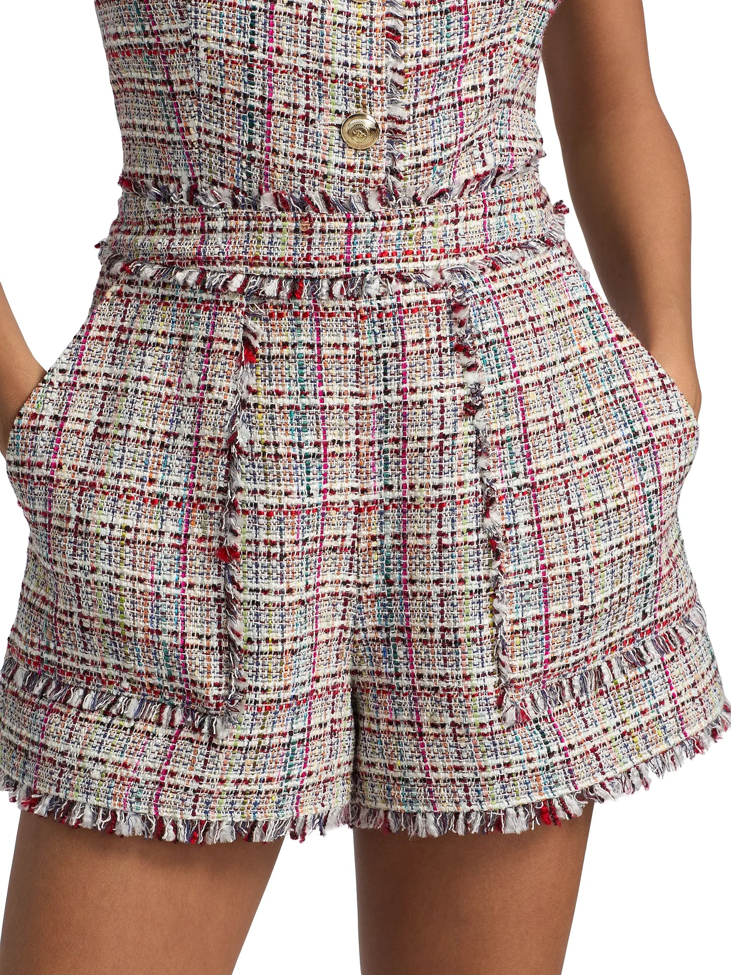Wildflower Tweed Allen Short Ivory Multi - Cinq à Sept