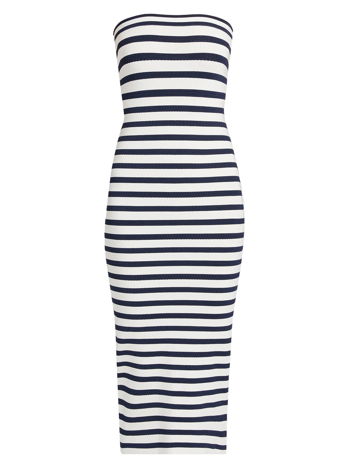 Gwynne Striped Stretch Knit Midi Dress Sailor Night - LoveShackFancy