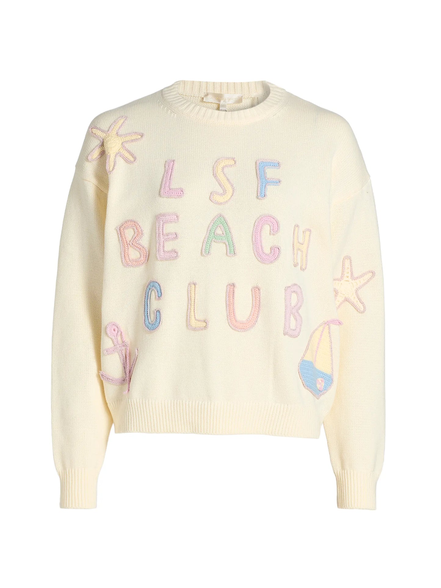 Kora Embroidered Pullover Marine Dusk - LoveShackFancy