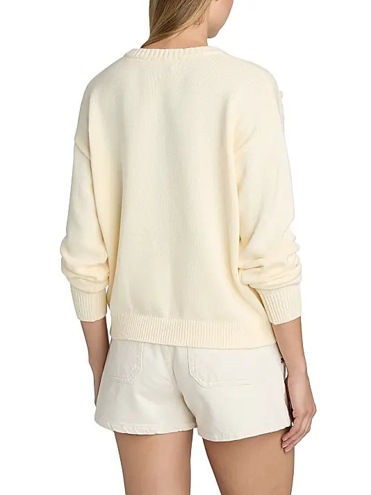 Kora Embroidered Pullover Marine Dusk - LoveShackFancy